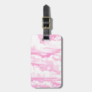 Pink Clouds Fashion Background Gepäckanhänger