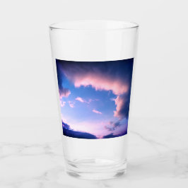 Pink clouds glas