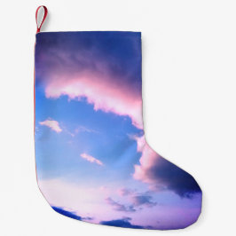 Pink clouds kleiner weihnachtsstrumpf