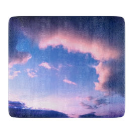 Pink clouds schneidebrett