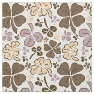 Pink Clover Kleeblatt Pattern St Patrick`s Day Stoff