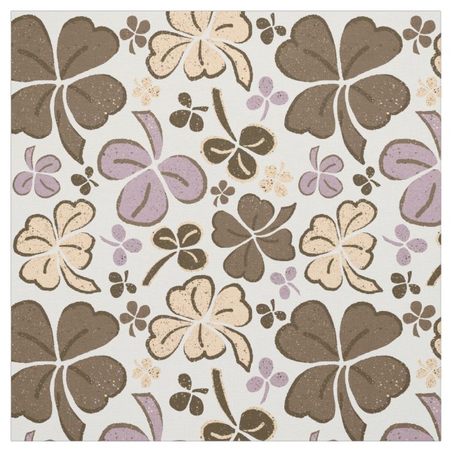 Pink Clover Kleeblatt Pattern St Patrick`s Day Stoff (Muster)