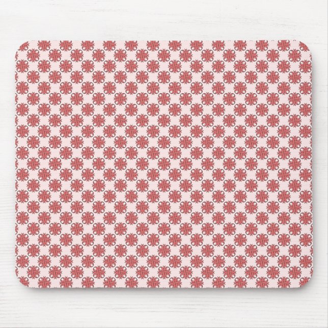 Pink Clover Ribbon von Kenneth Yoncich Mousepad (Vorne)