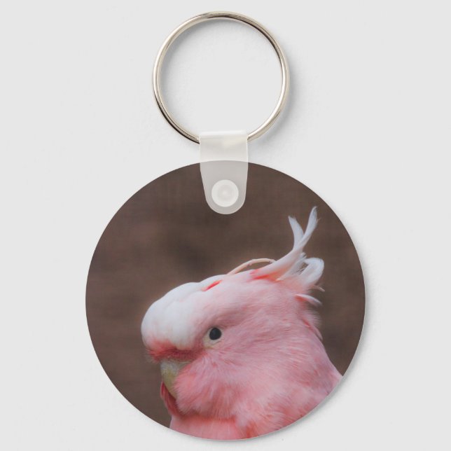Pink Cockatoo Schlüsselanhänger (Vorderseite)