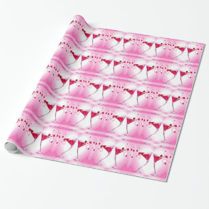 Pink Cocktail Brille Wrapping Paper Geschenkpapier