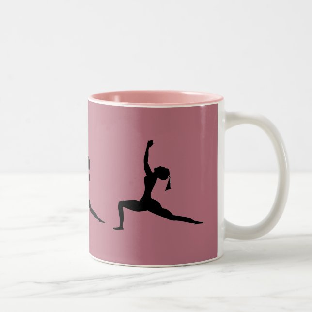 Pink Coffee Cup Zweifarbige Tasse (Rechts)