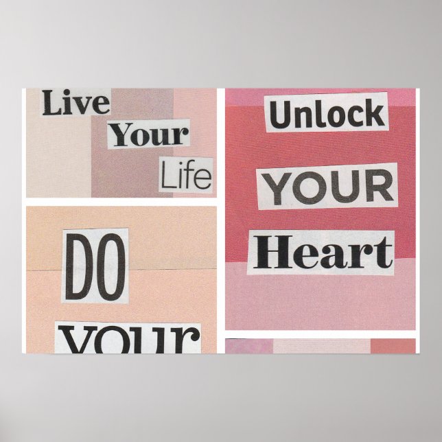 Pink Collage Poster (Vorne)