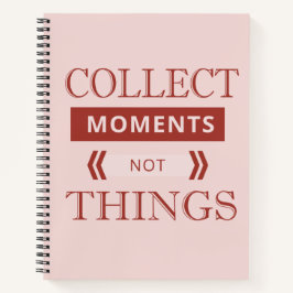 Pink Collect Moments Notizbuch
