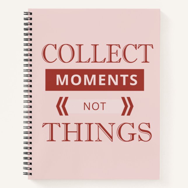 Pink Collect Moments Notizbuch (Vorderseite)