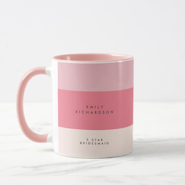 Pink Colorblock-Sondermesse Tasse (Links)