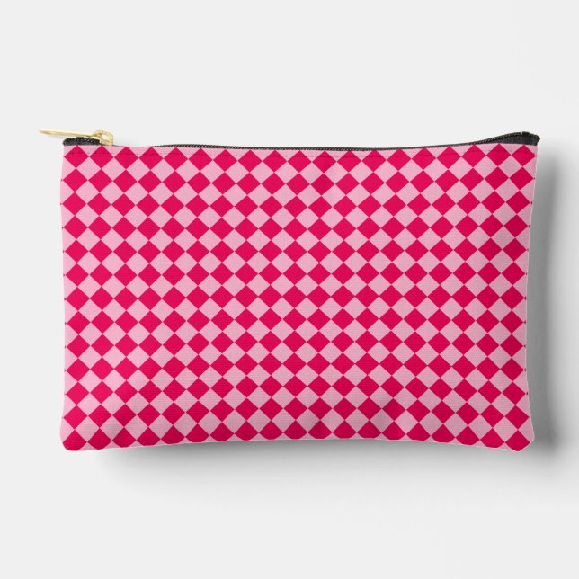 Pink Combination Diamond Pattern von STaylor Zubehörtasche (Vorderseite)