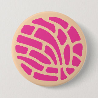 Pink Concha Pan de Huevo Bäckerei Button