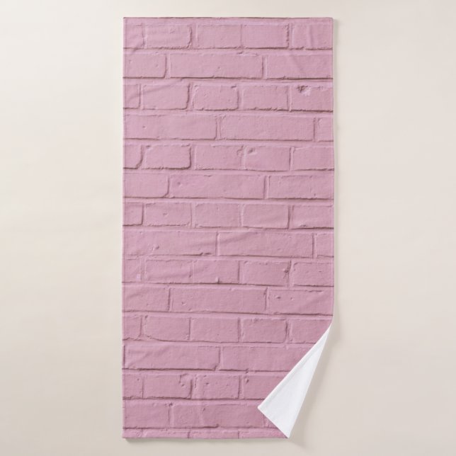 PINK CONCRETE WALL BADEHANDTUCH (Badehandtuch)