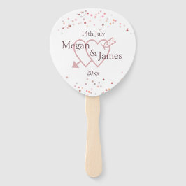 Pink Confetti Circles Fächer