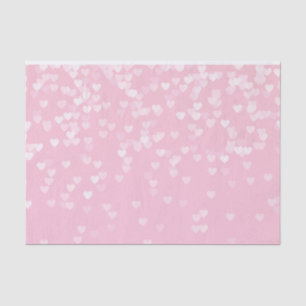 Pink Confetti Hearts Seidenpapier