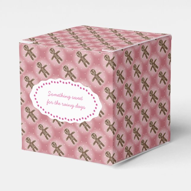 Pink-Cookie-Box Text anpassen Geschenkschachtel (Vorderseite)