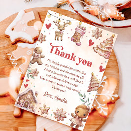 Pink Cookie Weihnachten Geburtstag Danke, dass Sie Einladung