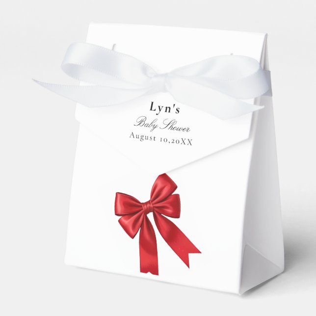 Pink Coquette Bow Baby Showbox Geschenkschachtel (Vorderseite)