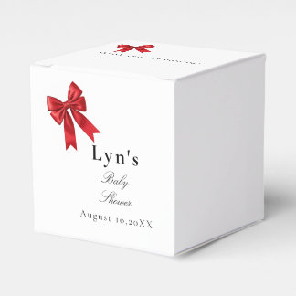 Pink Coquette Bow Baby Showbox Geschenkschachtel