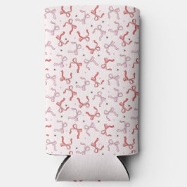  pink coquette bow girly script monogram name selters dosenkühler