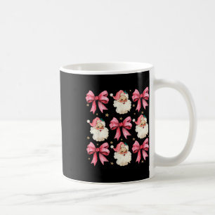 Pink Coquette Bows Niedlich Weihnachtsmann Kaffeetasse