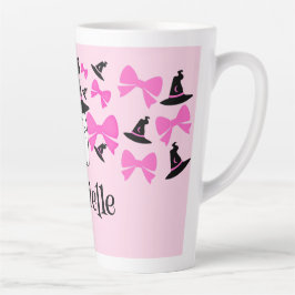 Pink Coquette Ghost mit Bows Halloween Milchtasse