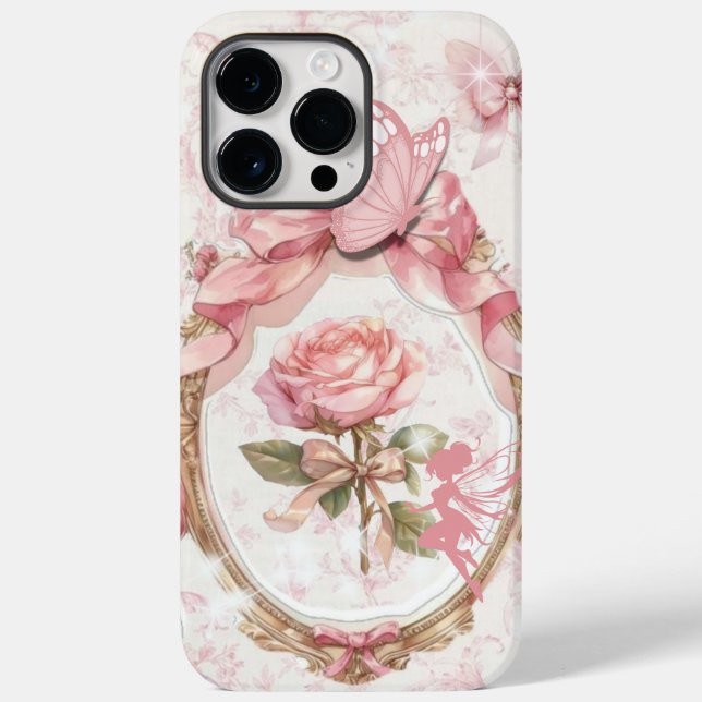 Pink Coquette iPhone Case - Feminine Softcore (Rückseite)