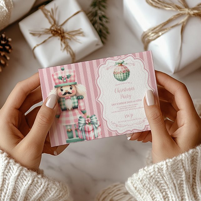 Pink Coquette Weihnachten Einladung (Von Creator hochgeladen)
