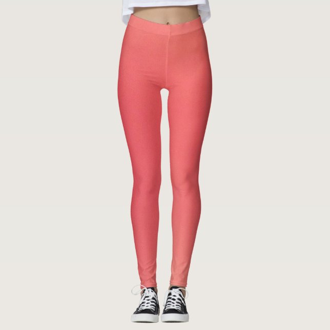 Pink Coral Fashion Leggings (Vorderseite)