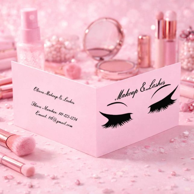 PINK COSMETOLOGISTISCHE GESCHÄFTSKARTE VISITENKARTEN (Von Creator hochgeladen)