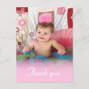 Pink Cotton Candy: Foto Danke Postcard Postkarte