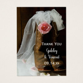 Pink Country Rose Cowboy Boots Gastgeschenk Hochze