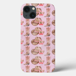 Pink Cowboy Hat and Boots Coquette Case-Mate iPhone Hülle