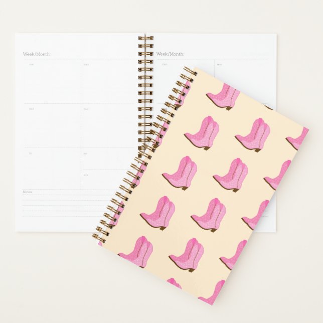 Pink Cowgirl Cowboy Boots Country Texas Ranch Planer (Anzeige)