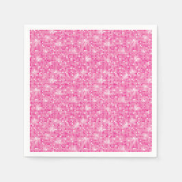 Pink Cowgirl Geburtstagsparty Let's Go Girls Pink Serviette