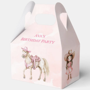 Pink Cowgirl Horse 00. Geburtstagsparty Geschenkschachtel