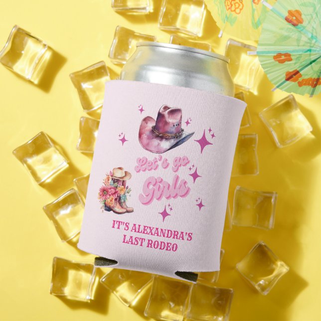 Pink Cowgirl Nashville Let's Go Girls Bachelorette Dosenkühler (In Situ Sommer)