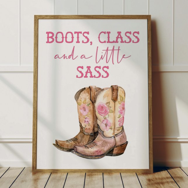Pink Cowgirl Poster Kids Western Room Decor (Von Creator hochgeladen)