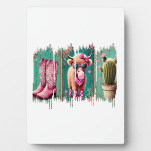 Pink Cowgirl Valentinstag Png, Herz Png Fotoplatte