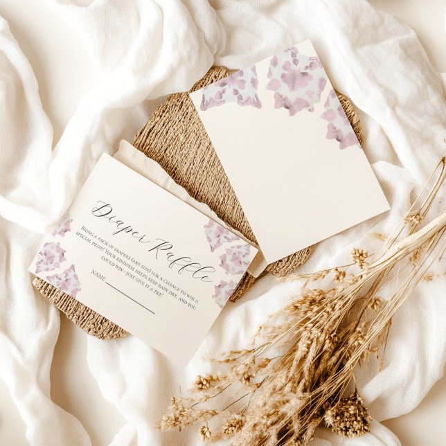 Pink Cowhide Babydusche Reservierungskarte Begleitkarte (Von Creator hochgeladen)