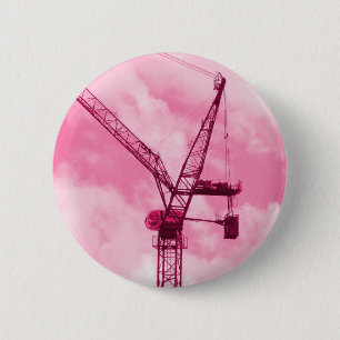 Pink Crane Button