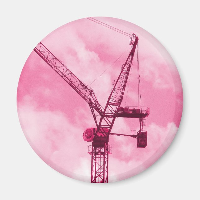 Pink Crane Magnet (Vorne)