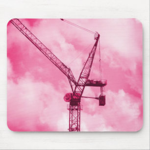 Pink Crane Mousepad