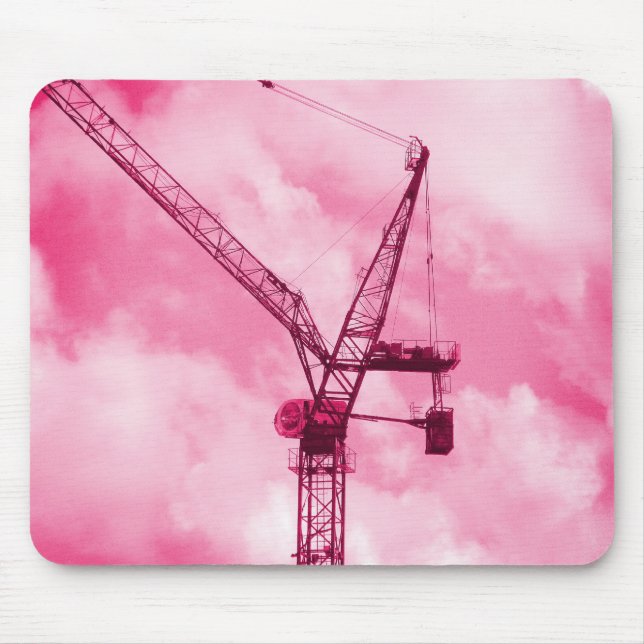 Pink Crane Mousepad (Vorne)