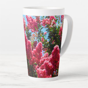 Pink Crape Myrtle Blume Fotografie Milchtasse