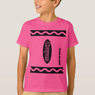 Pink Crayon Box Halloween-Party Group Kostüm T-Shirt