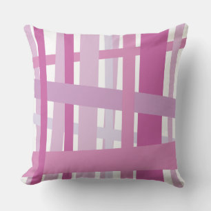 PINK CRAZY LINES DESIGN Retro Throw Kissen