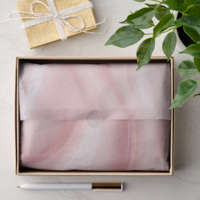 Pink Cream Abstract Design Seidenpapier (Geschenk)