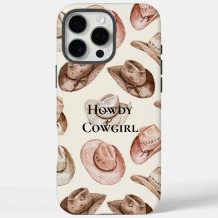 Pink Cream Cowgirl Hats iPhone 16 Pro Max Hülle
