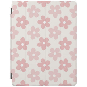 Pink Cream Daisy Blume Retro Muster iPad Hülle